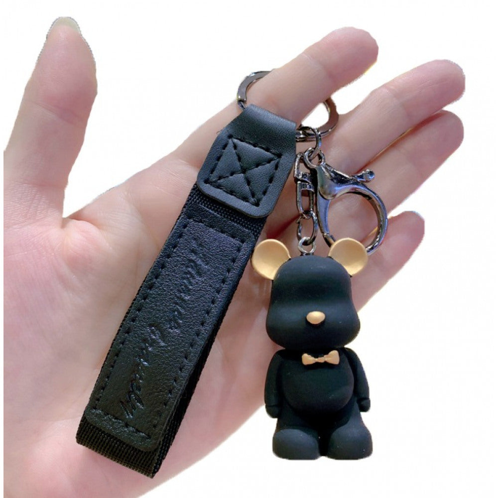 Schlüsselanhänger Taschendeko Schwarzer Teddy