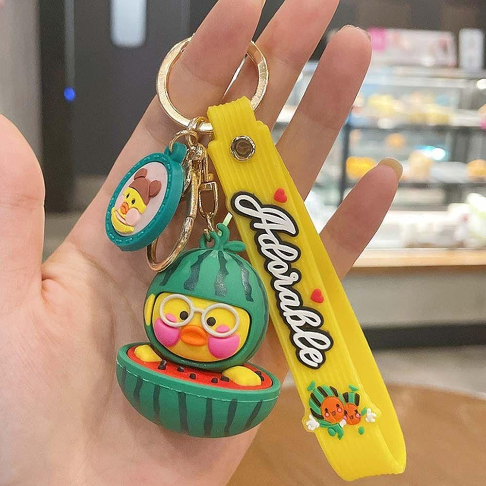Schlüsselanhänger Taschendeko Huhn in Melone