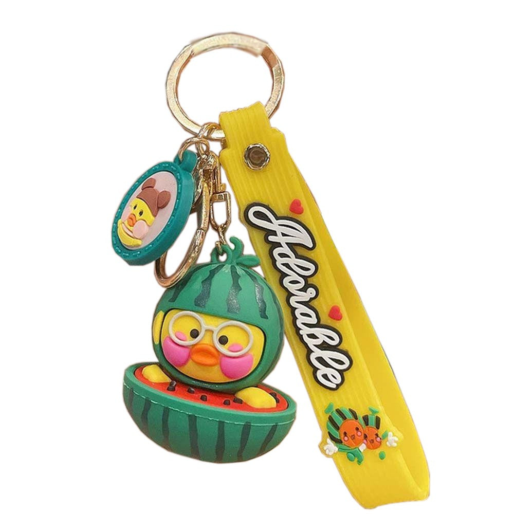 Schlüsselanhänger Taschendeko Huhn in Melone