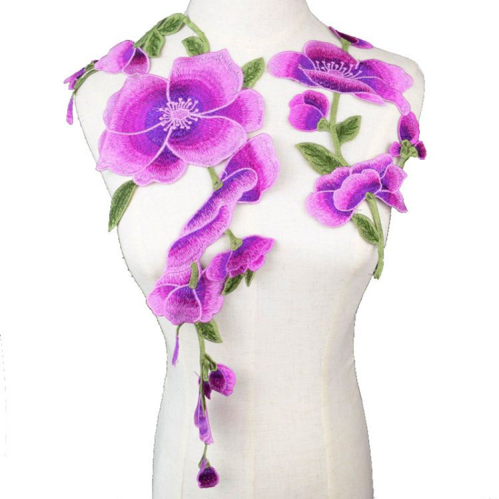 Patch Violet Flower 33cm