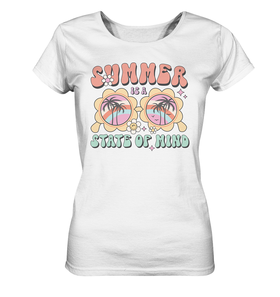 Retro Summer - State of Mind - Ladies Organic Shirt