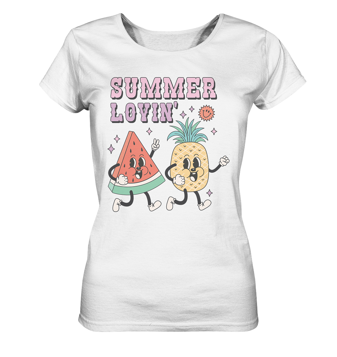 Retro Summer - Summer Lovin - Ladies Organic Shirt