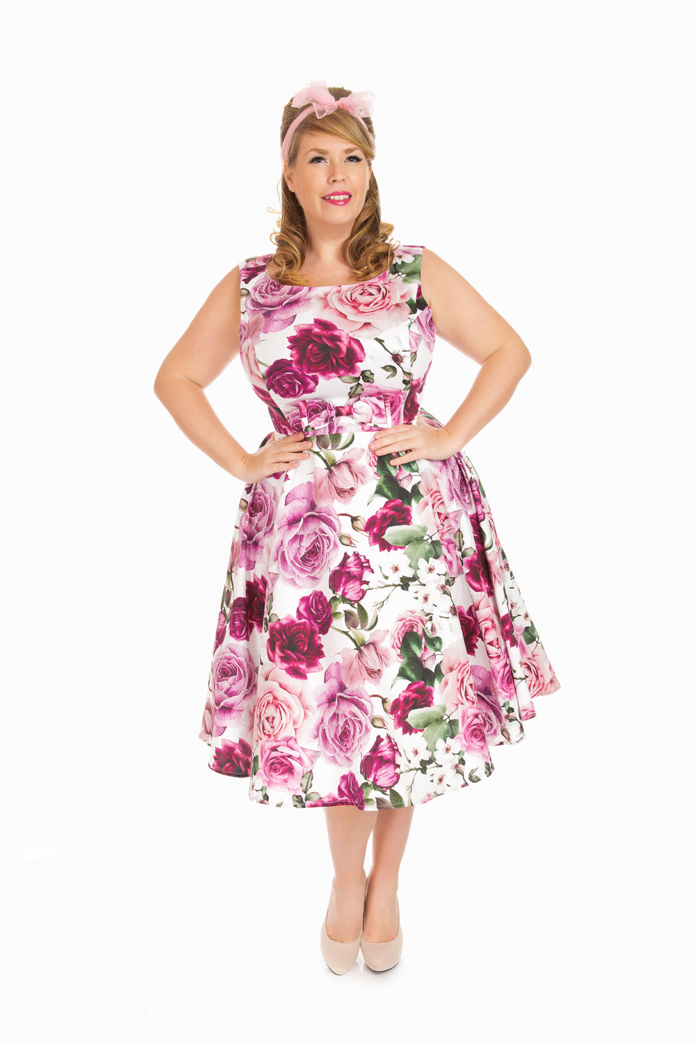 Alice Pink Roses Dress