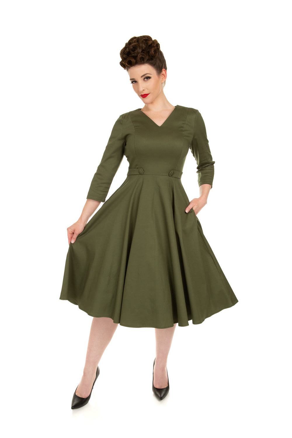 Angelina Dress khaki