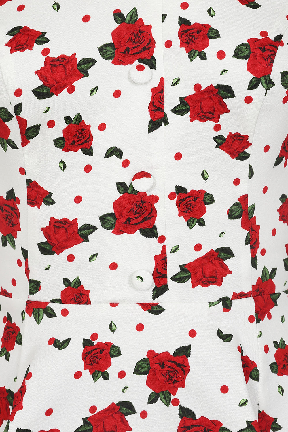Cora Red Roses Dress