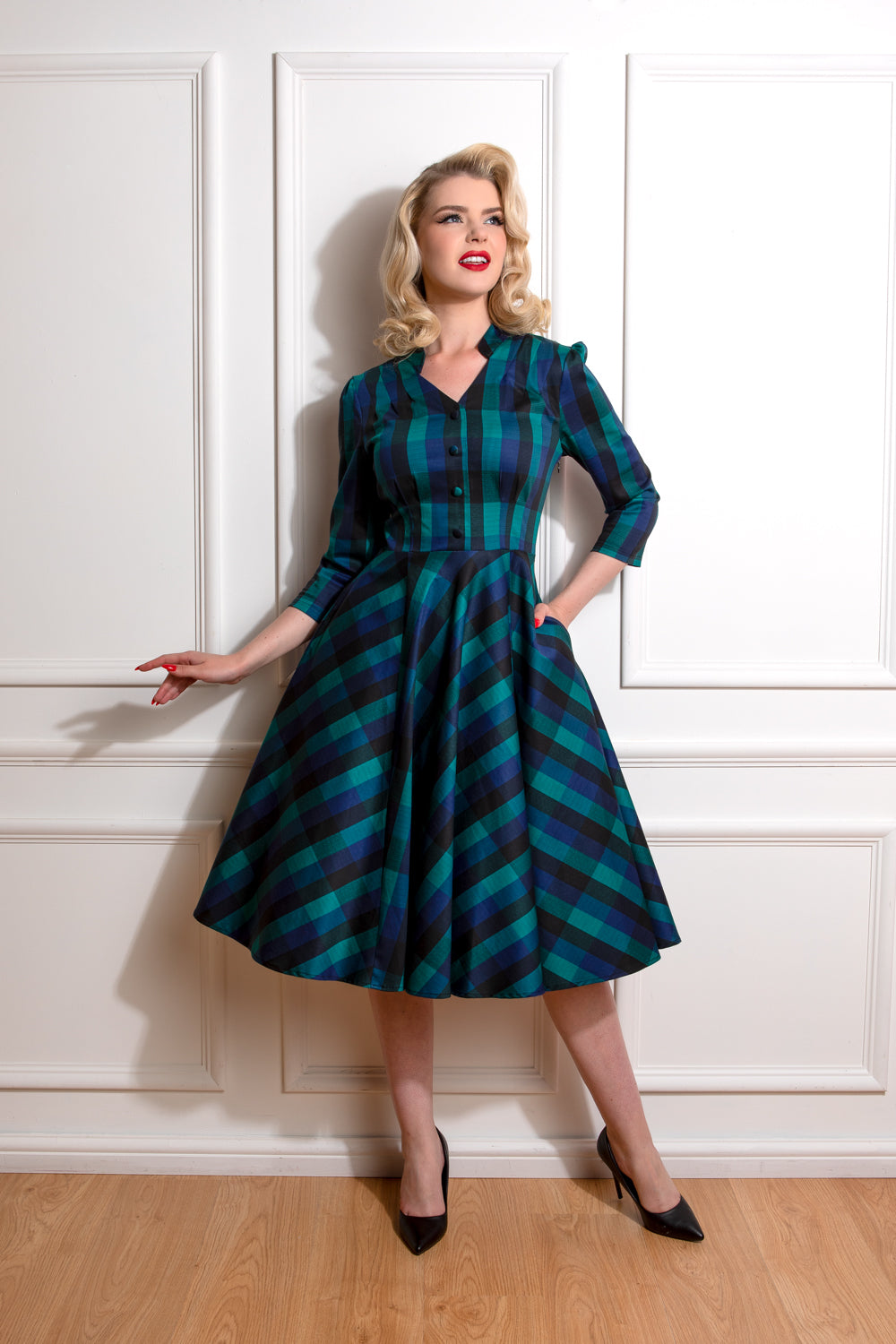 Louisa Check Vintage Tartan Kleid