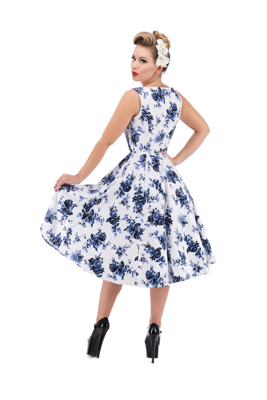 Blue Rosacea Dress