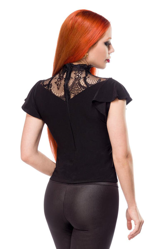 Occultia Gothic Top mit Spitze