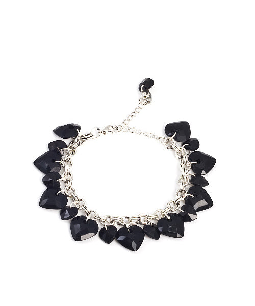 Armband Black Hearts