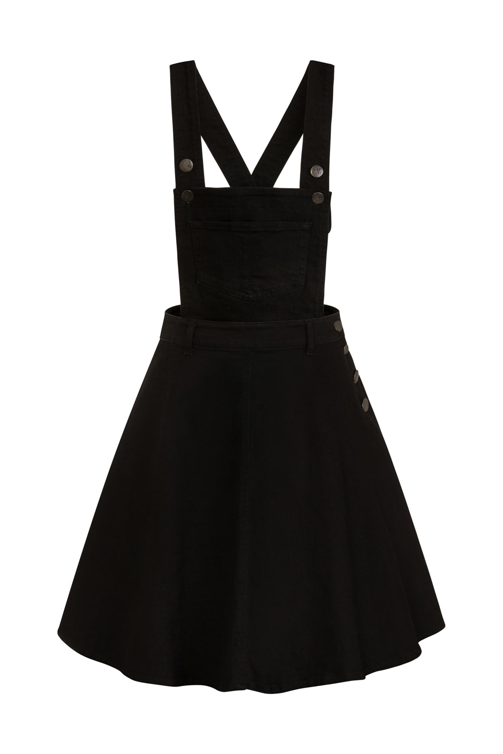 Dakota Pinafore Latz-Kleid schwarz