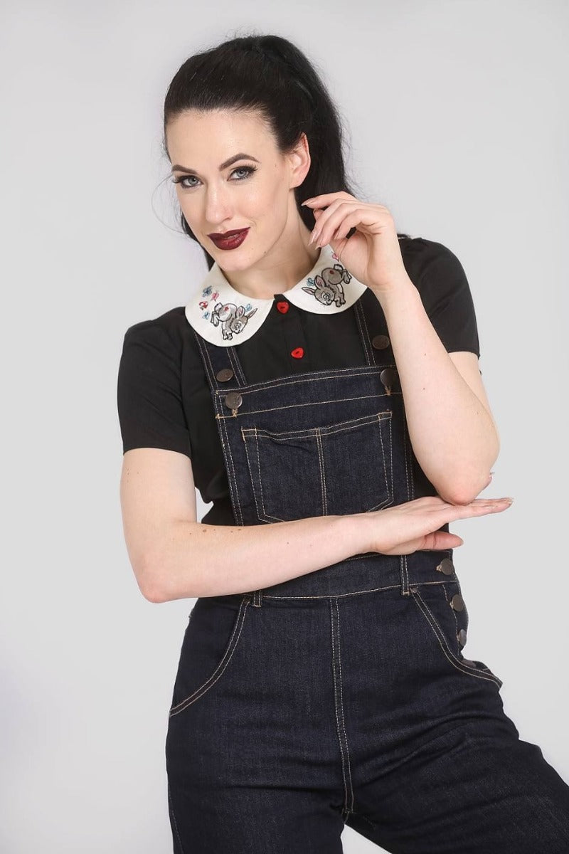 Elly May Dungaree navy