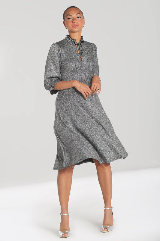 Haze Silver Lurex Dress