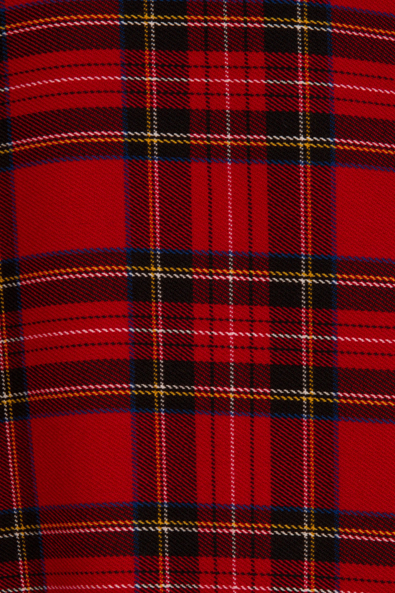 Irivine Pinafore Träger-Kleid in Tartan rot