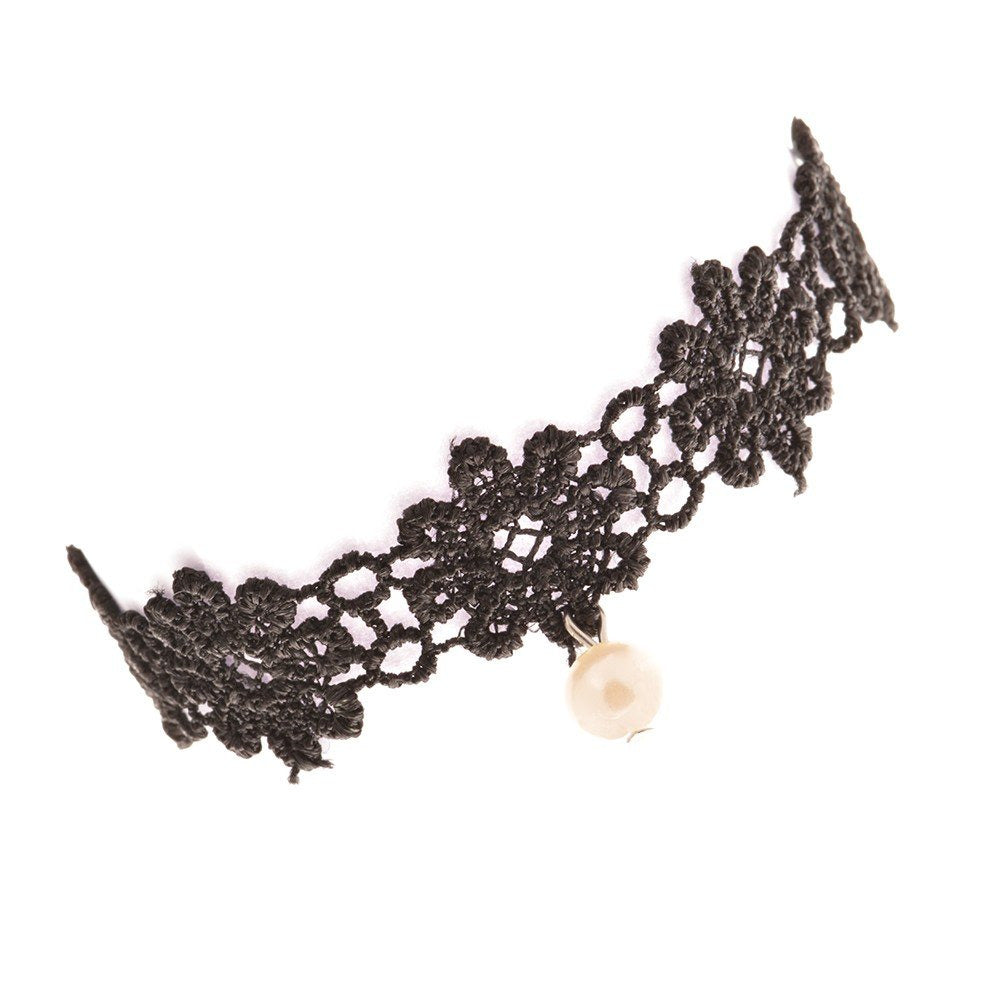 Black Flower Armband