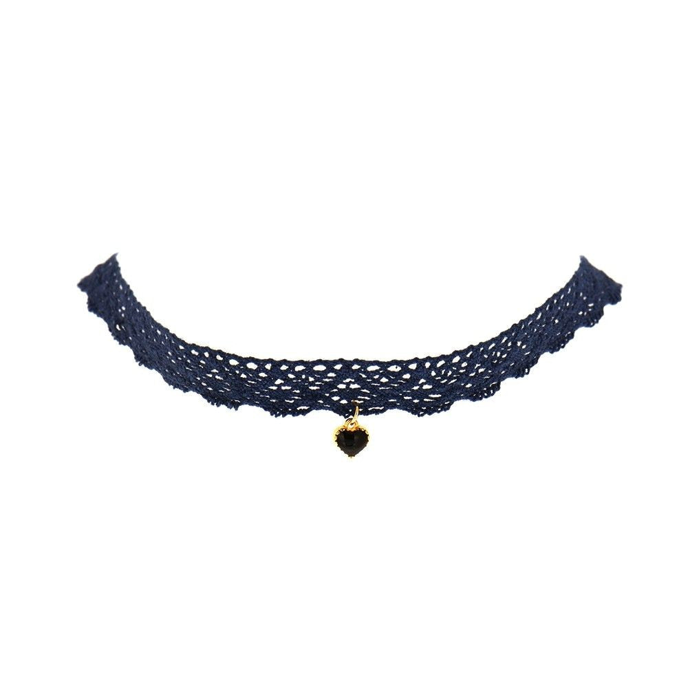 Lace Choker navy