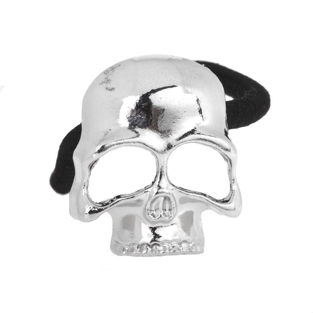 Silver Skull Haargummi