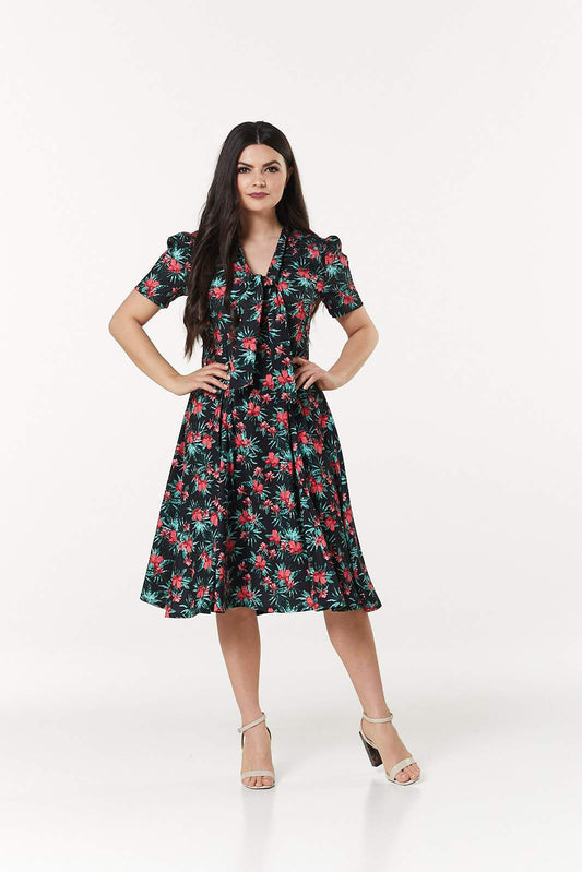 Reese Tropical 40s Dress
