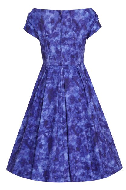 Purple Watercolor Lily Kleid