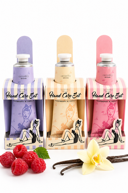 Retro Hand Care Set Himbeere & Vanille