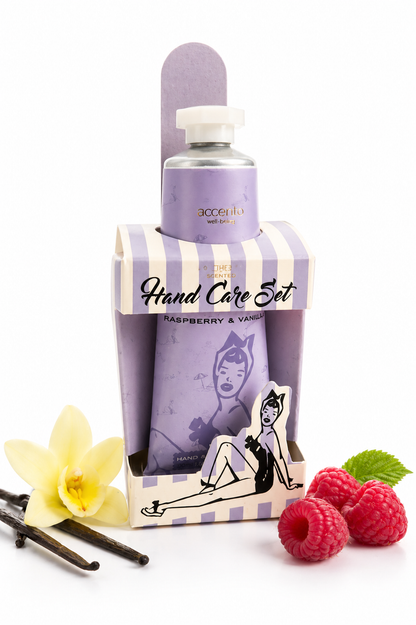 Retro Hand Care Set Himbeere & Vanille