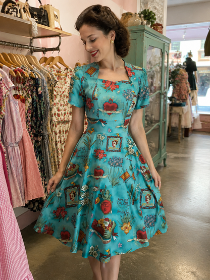 Rockabilly Retro Dress - Frida inspiriertes Kleid