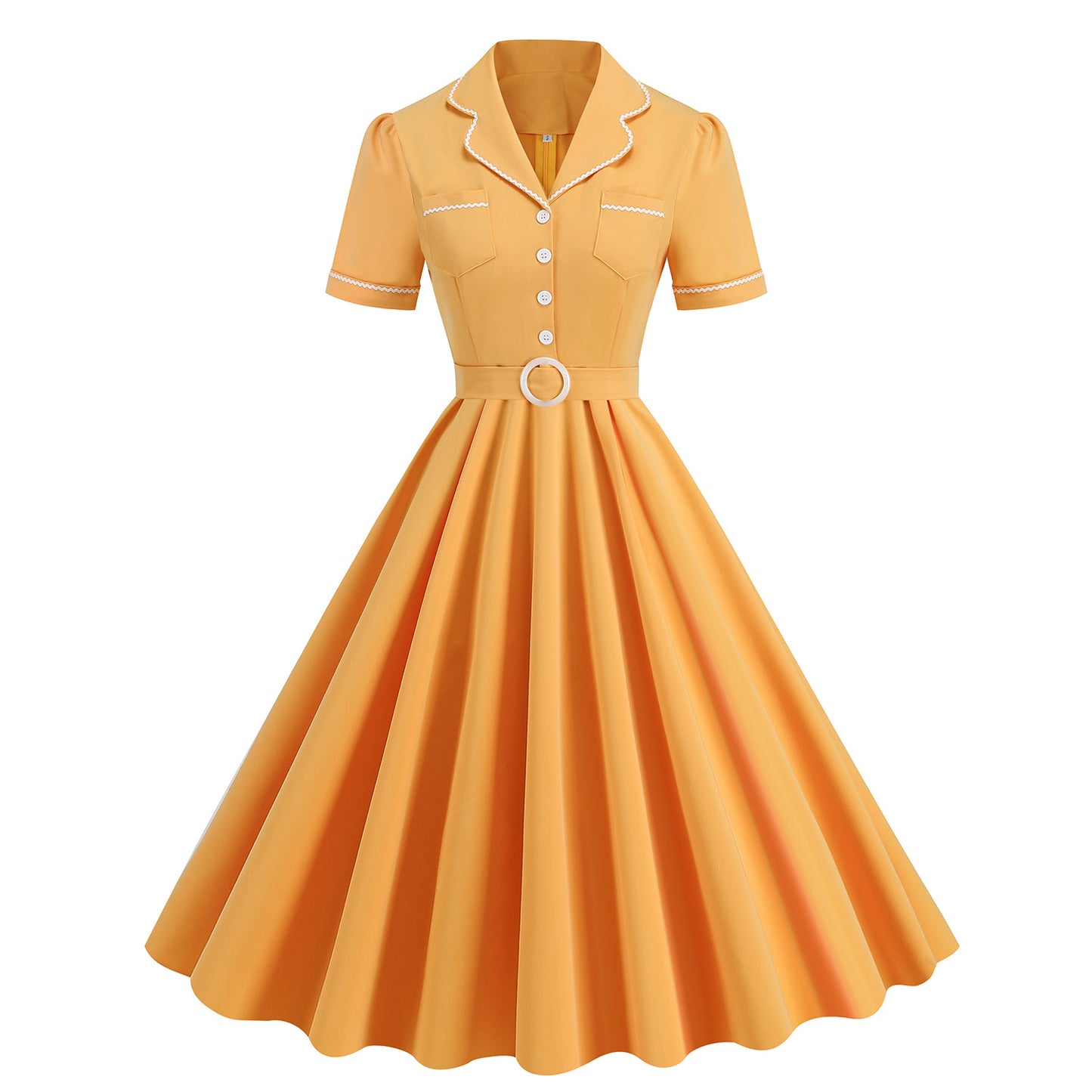 Elegant Office Dress - 50s Retro Kleid aus sommerlichem Material