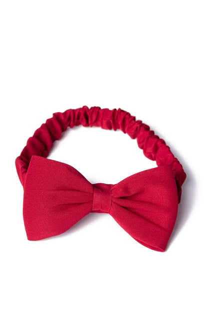 Dionne Hair Bow - Haarband mit Schleife in burgundy