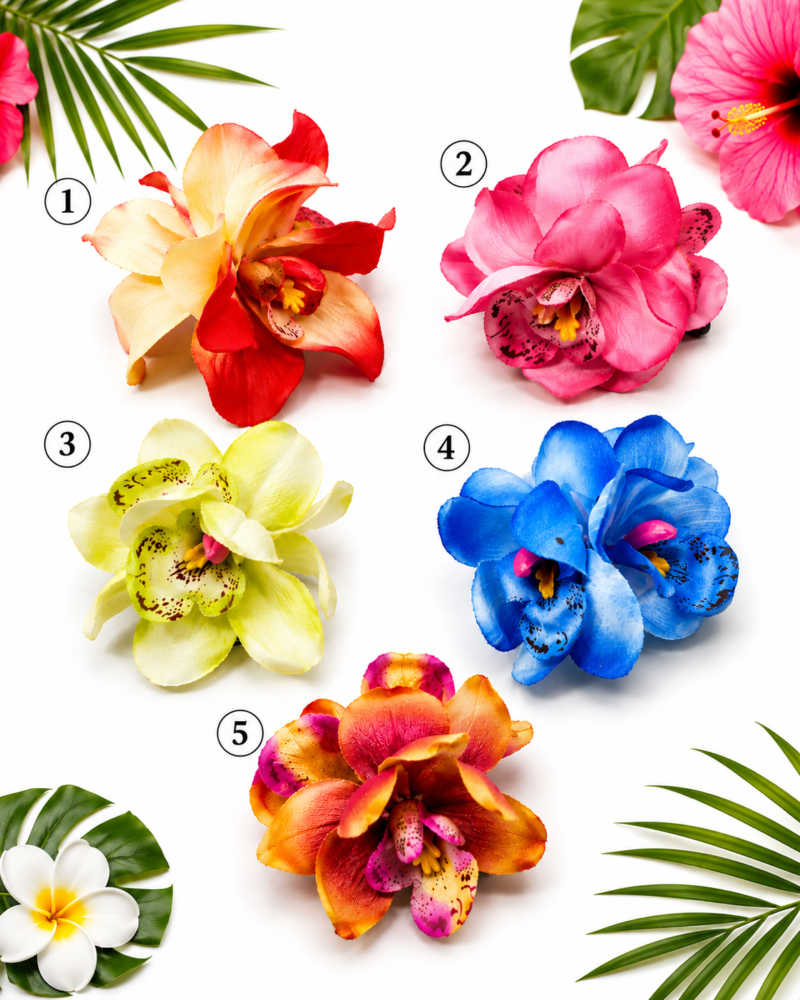 Blossom Haarclip - 5 verschieden Farben