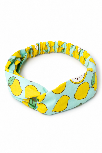 Haarband Lemon - sommerliches Haarband mit Zitronen