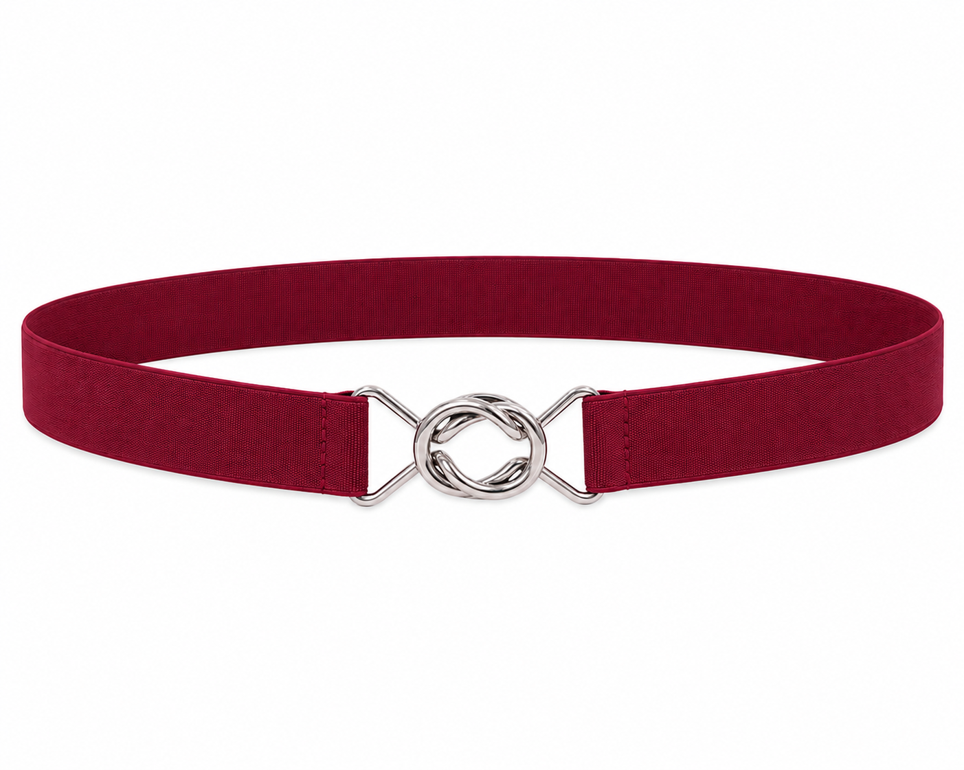 Macha Belt - schmaler Strechgürtel in burgundy