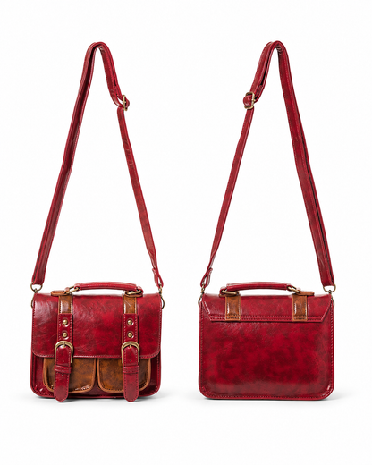 Leila Retro Handtasche rot