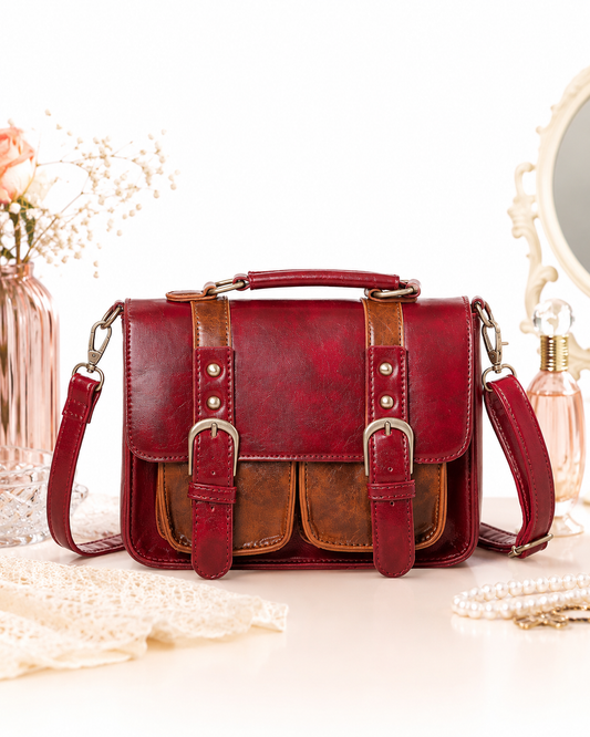 Leila Retro Handtasche rot