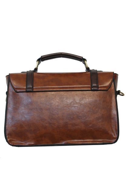 Buckle with Bow Retro Handtasche light coffee