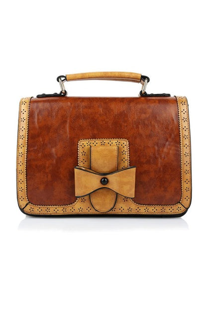 Scandal Retro Handtasche camel