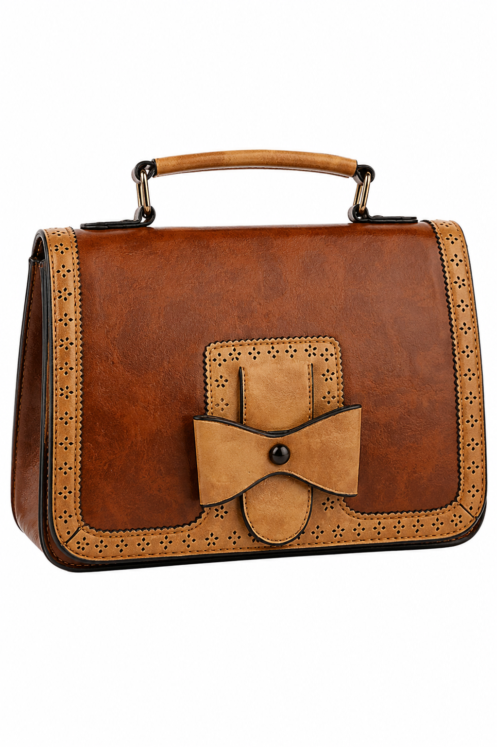 Scandal Retro Handtasche camel