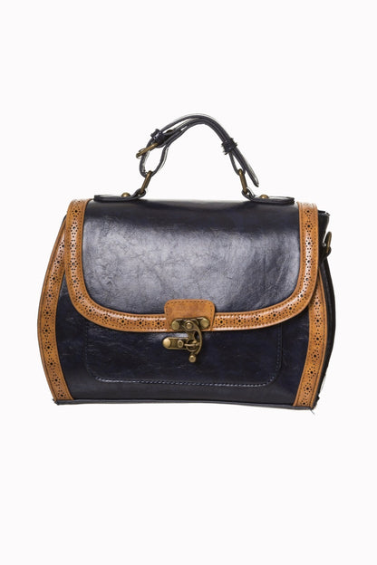 Stevie Vintage Handtasche dunkelblau