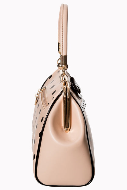 Crazy Little Things Polka Dot Handtasche nude-schwarz