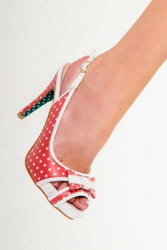 Mary Lou Peep Toe Pumps rot
