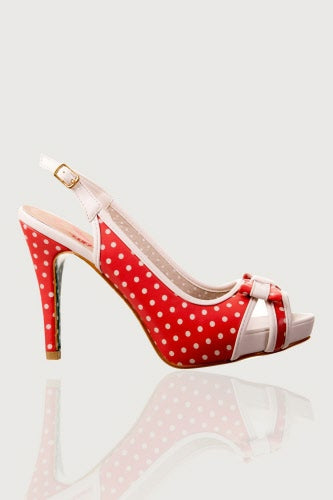 Mary Lou Peep Toe Pumps rot