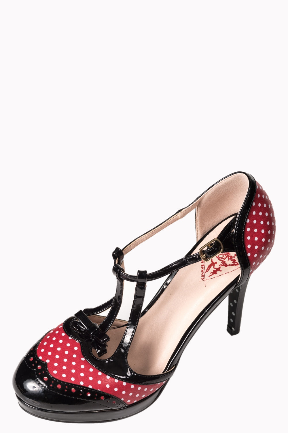 One Note Samba Pumps - rot, schwarz und nude