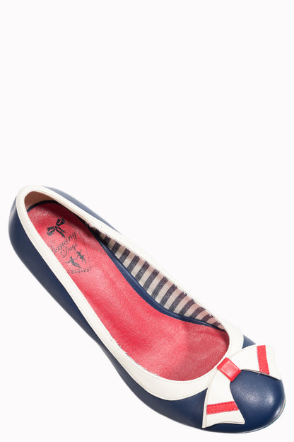 Sparkle Falls Pumps in navy, weiß und rot