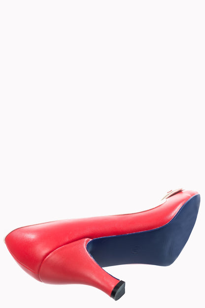 Sparkle Falls Pumps in navy, weiß und rot