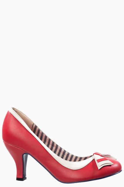Sparkle Falls Pumps in navy, weiß und rot
