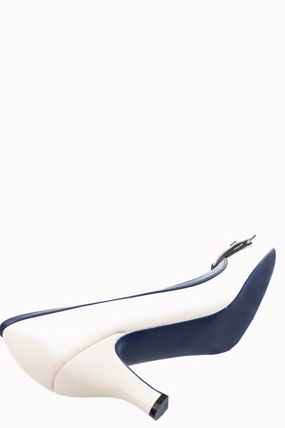 Sparkle Falls Pumps in navy, weiß und rot