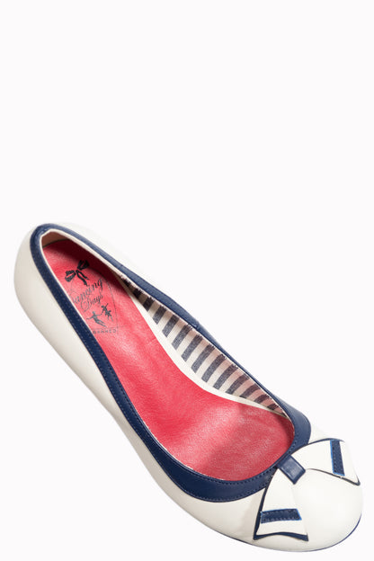 Sparkle Falls Pumps in navy, weiß und rot