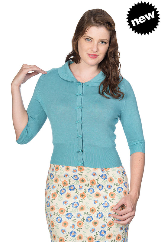 April Cardigan blue