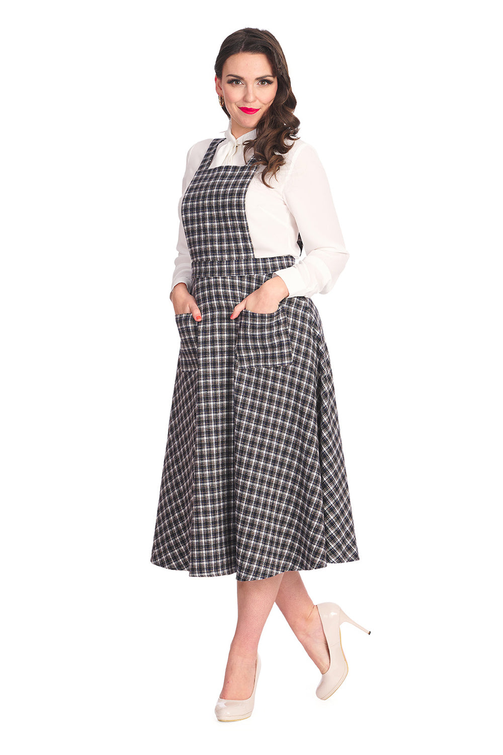 Holly Pinafore Latz-Kleid navy