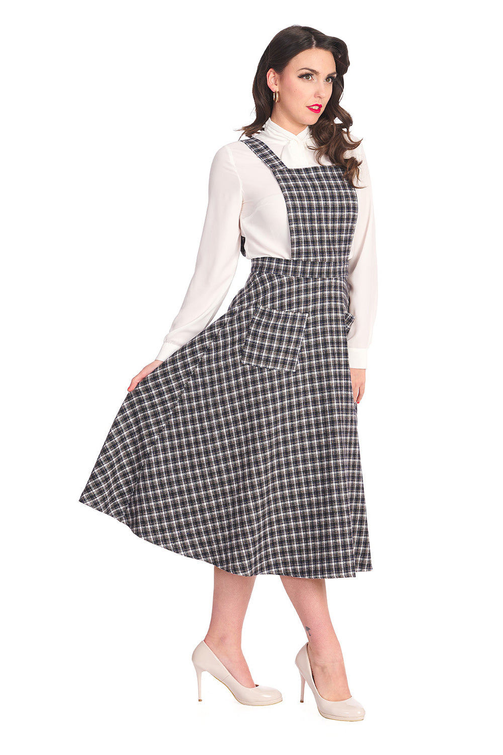 Holly Pinafore Latz-Kleid navy