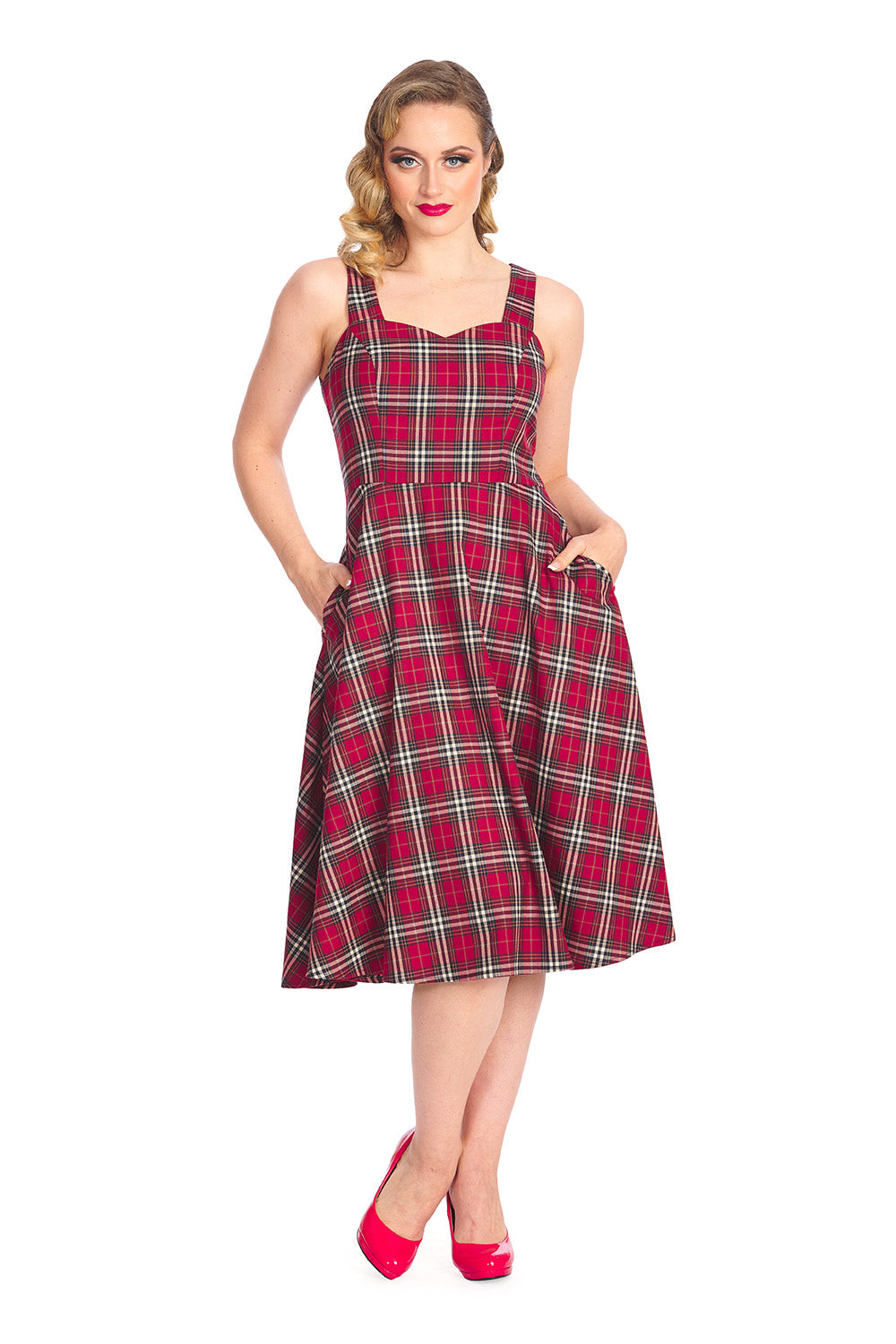 Winter Check Tartan Kleid