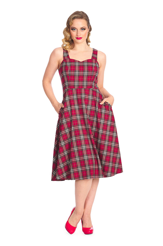 Winter Check Tartan Kleid